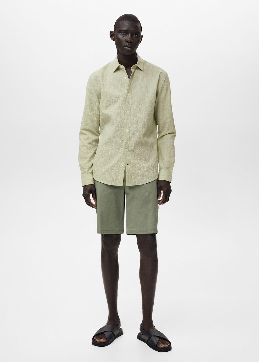 MANGO KISSOS1 17041148-40 MANGO MAN SHIRT LONG SLEEVE