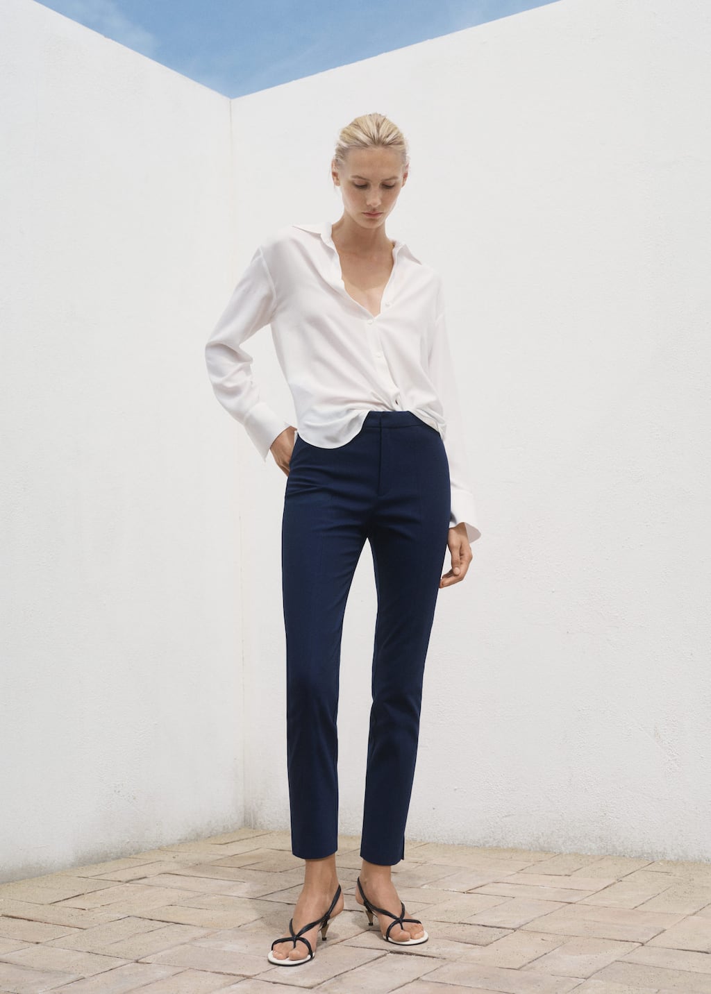 MANGO MALU5-H 17041176-56 MANGO WOMEN TROUSER