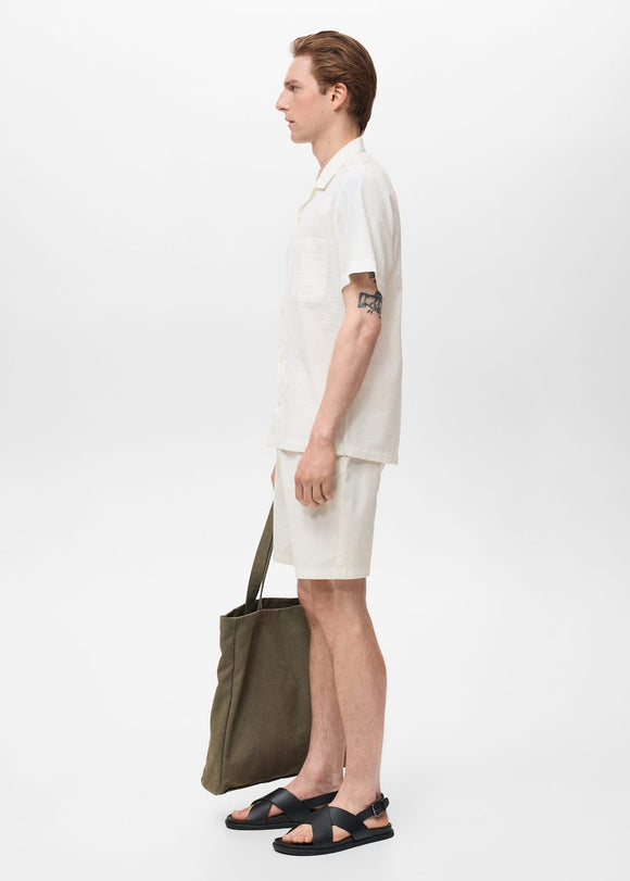 MANGO MUZZA 17041228-02 MANGO MAN SHIRT SHORT SLEEVE