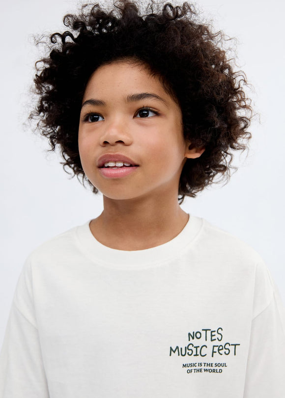 MANGO NOTES 17042539-02 MANGO KIDS BOY T-SHIRT SHORT SLEEVE