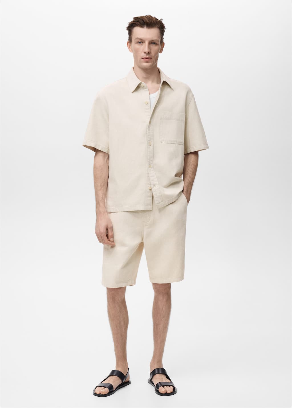 MANGO GUIDO 17042906-05 MANGO MAN SHIRT SHORT SLEEVE