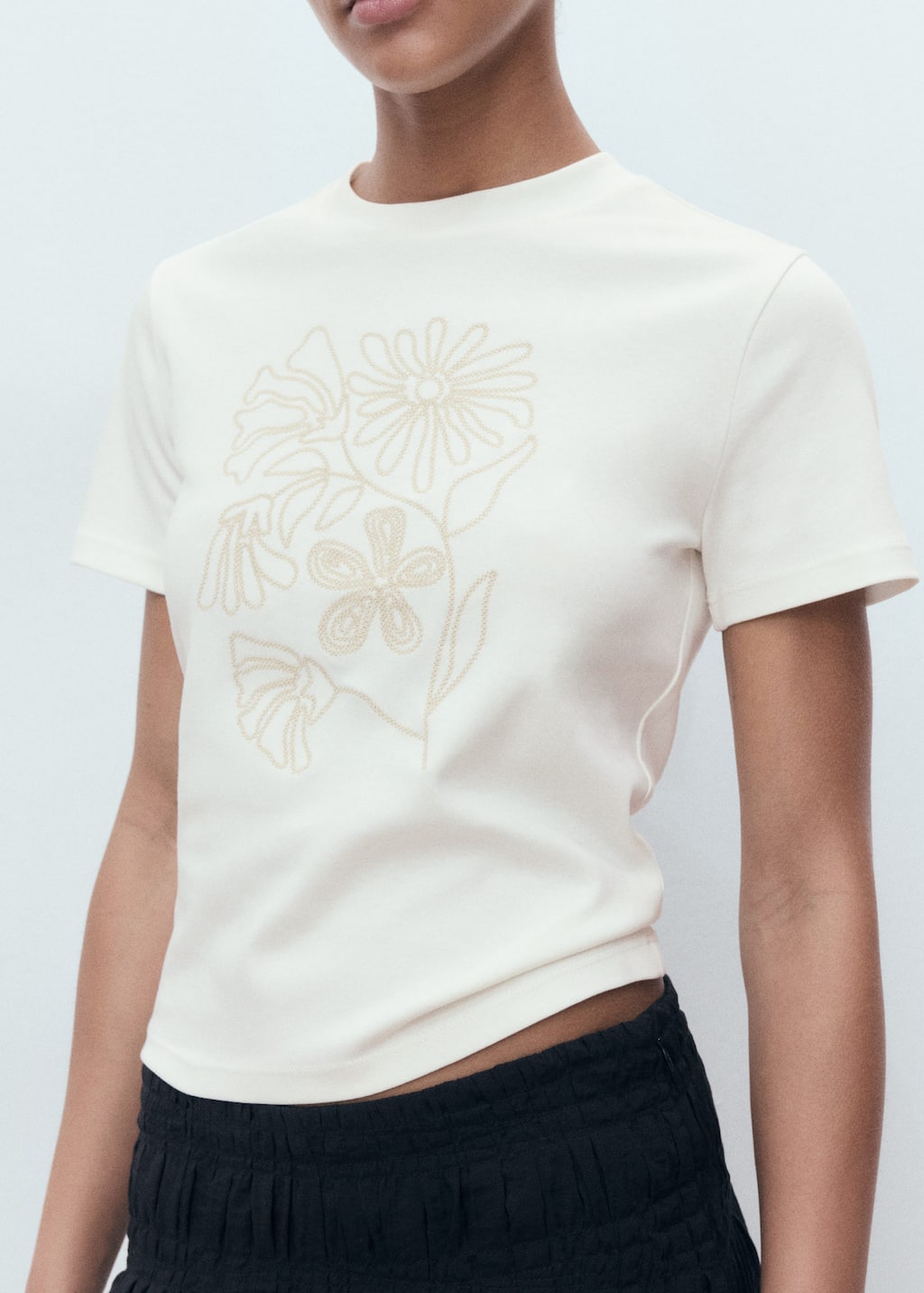MANGO CORSICA 17042908-02 MANGO WOMEN T-SHIRT SHORT SLEEVE