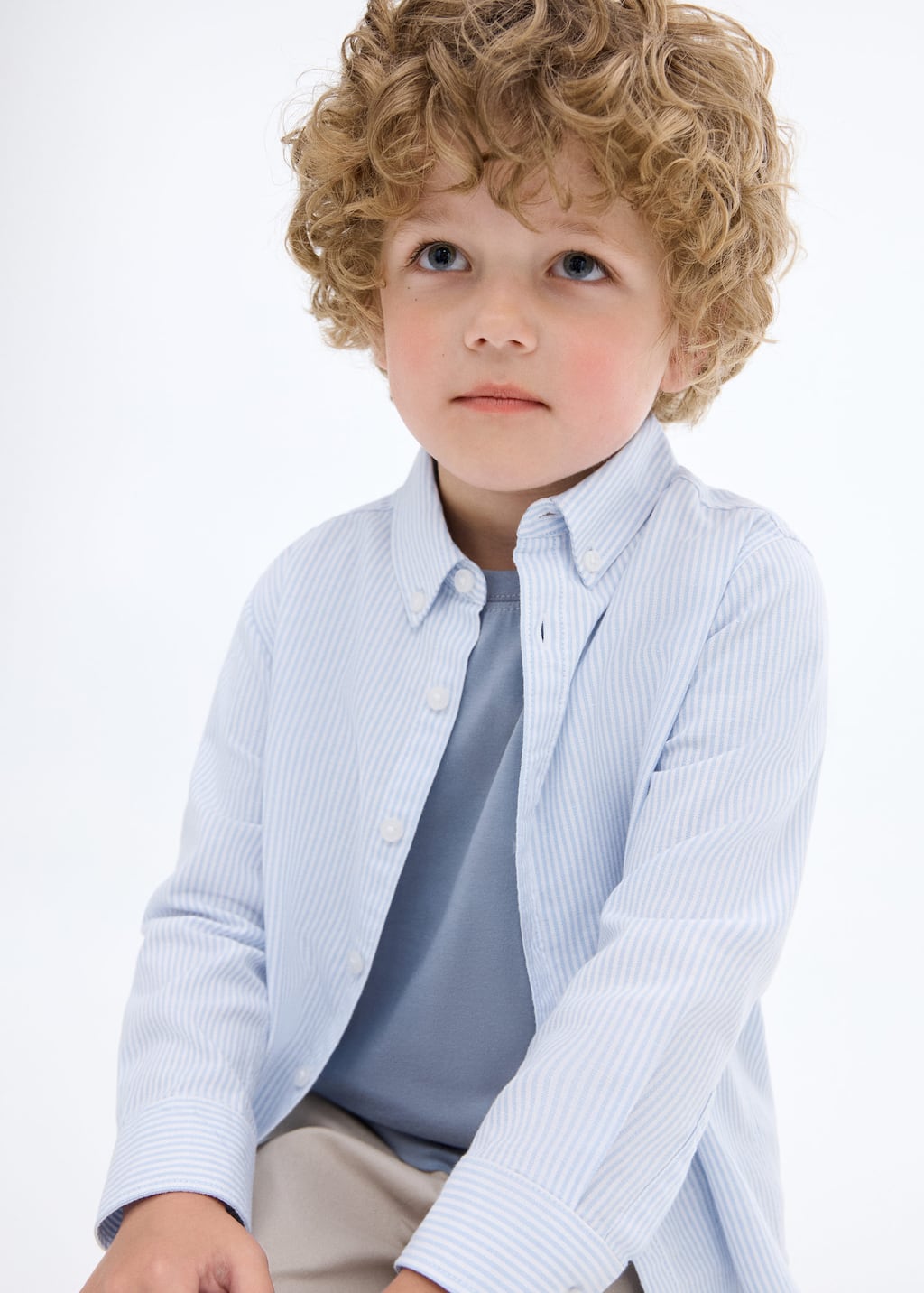MANGO OXFORDBR 17043278-50 MANGO KIDS BABY BOY SHIRT LONG SLEEVE