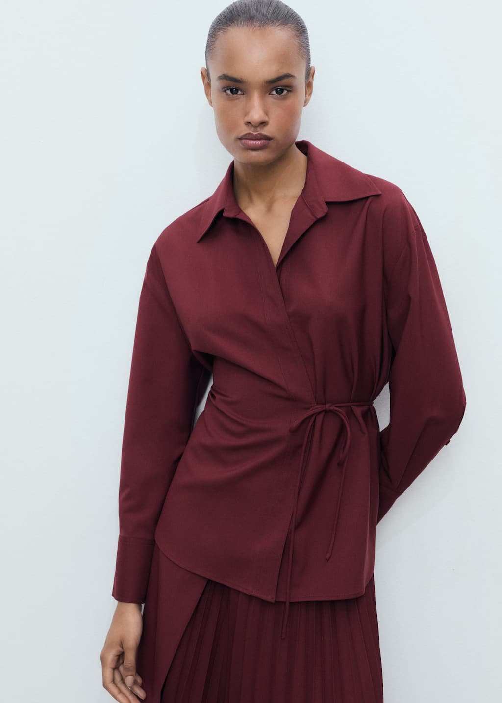MANGO OFFICE-A 17044072-78 MANGO WOMEN SHIRT LONG SLEEVE