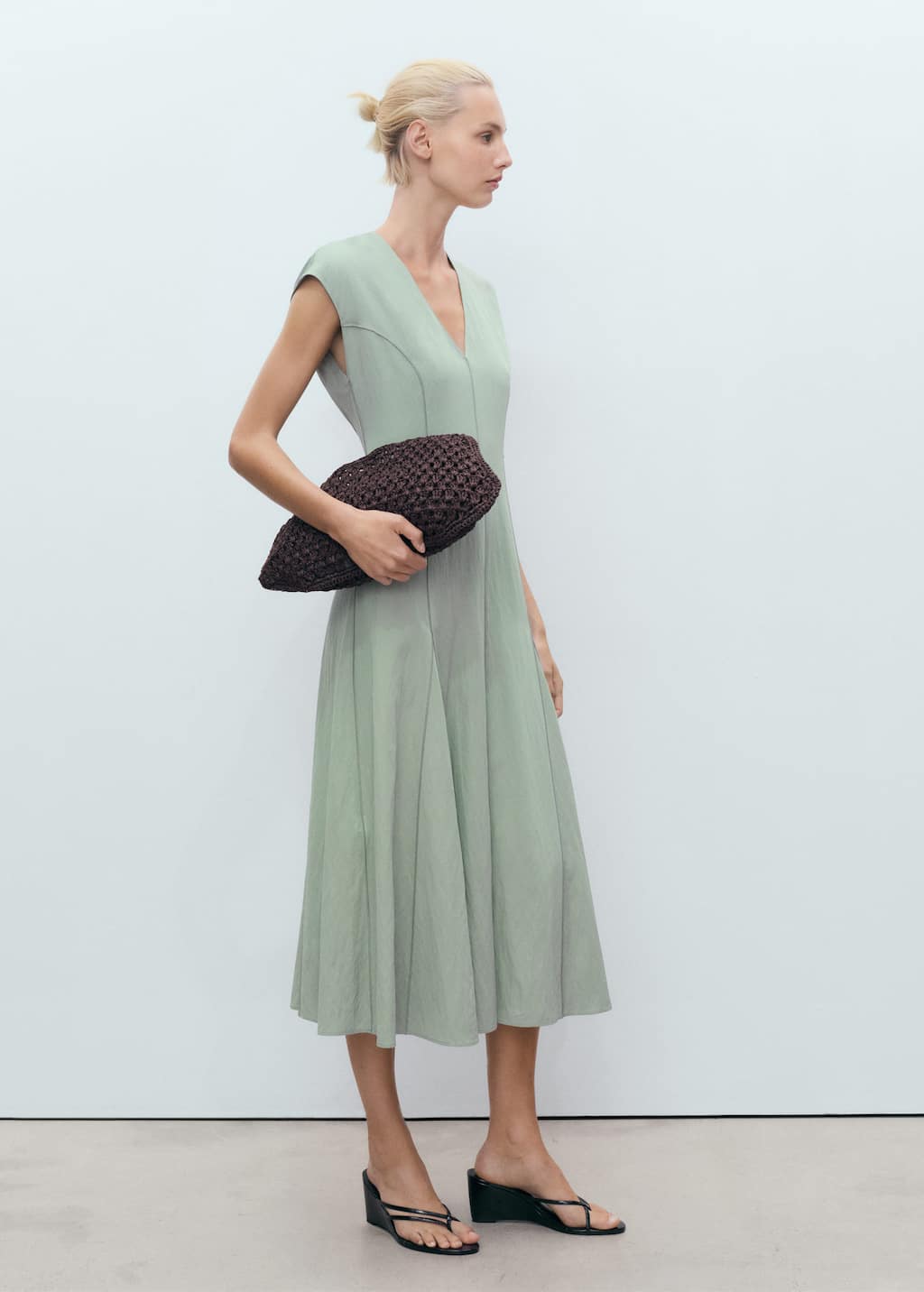 MANGO SPRUNG 17044083-43 MANGO WOMEN DRESS FULL LENGTH