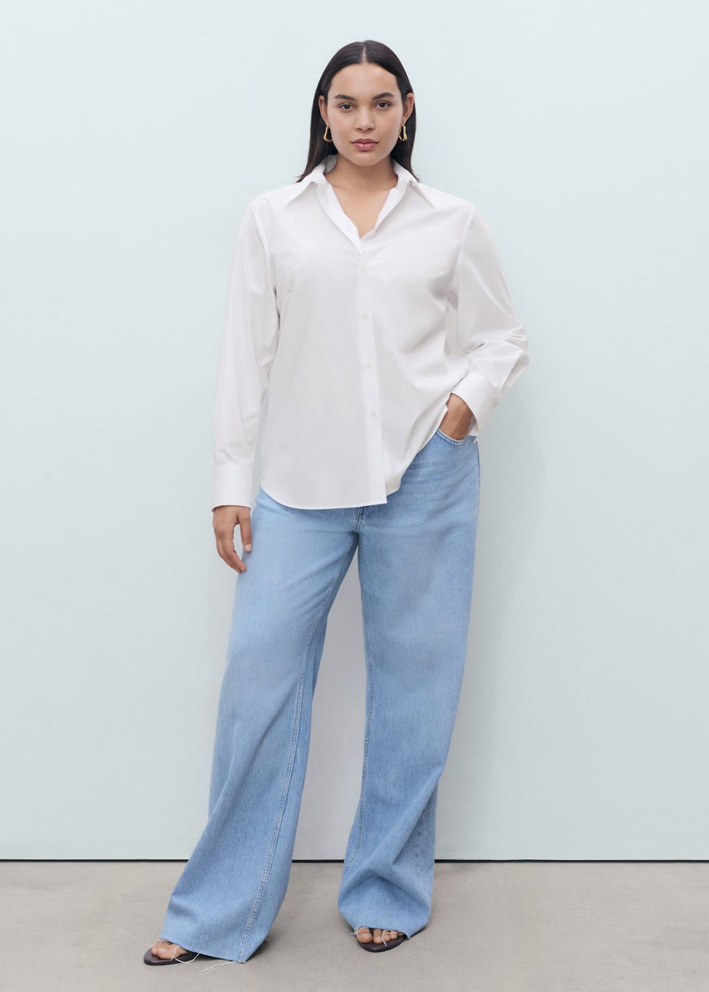 MANGO REGU 17044085-02 MANGO WOMEN SHIRT LONG SLEEVE