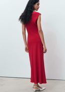 MANGO EDGAR 17044087-70 MANGO WOMEN DRESS FULL LENGTH-10