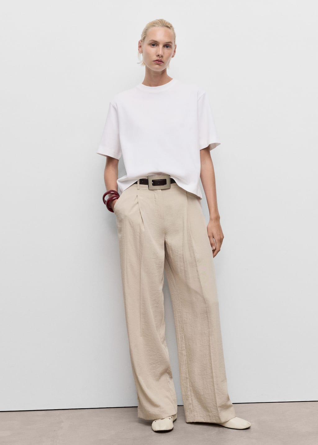 MANGO SITA 17044141-02 MANGO WOMEN T-SHIRT SHORT SLEEVE