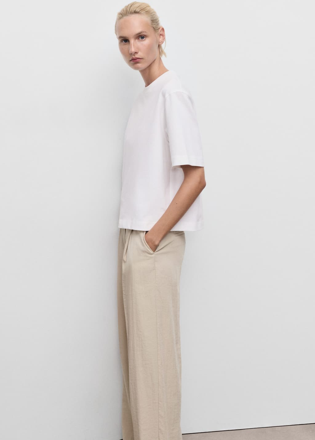 MANGO SITA 17044141-02 MANGO WOMEN T-SHIRT SHORT SLEEVE