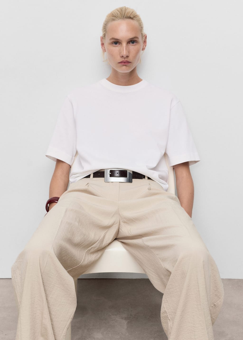 MANGO SITA 17044141-02 MANGO WOMEN T-SHIRT SHORT SLEEVE