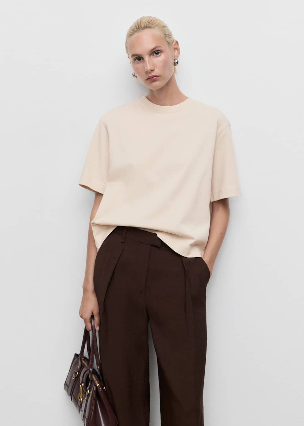 MANGO SITA 17044141-06 MANGO WOMEN T-SHIRT SHORT SLEEVE