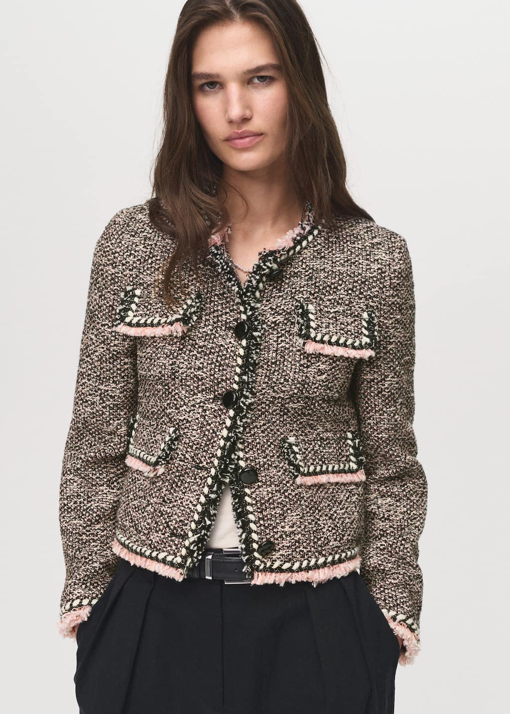 MANGO PINKY 17044148-99 MANGO WOMEN JACKET