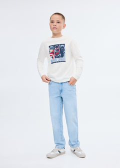 MANGO AVECOMIC 17044437-02 MANGO KIDS BOY T-SHIRT LONG SLEEVE