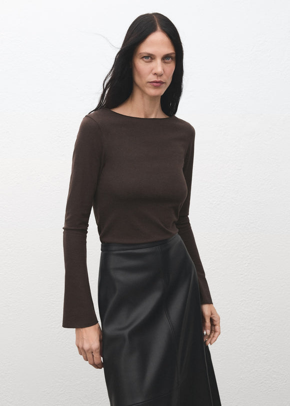 MANGO ANI 17047817-30 MANGO WOMEN T-SHIRT LONG SLEEVE