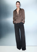 MANGO RIDER 17049105-35 MANGO WOMEN SHIRT LONG SLEEVE-1