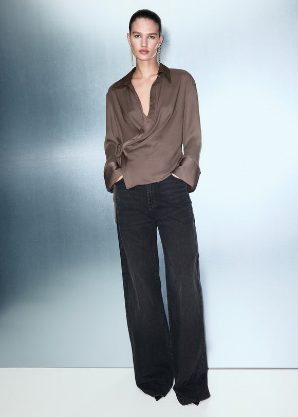 MANGO RIDER 17049105-35 MANGO WOMEN SHIRT LONG SLEEVE