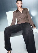 MANGO RIDER 17049105-35 MANGO WOMEN SHIRT LONG SLEEVE-5