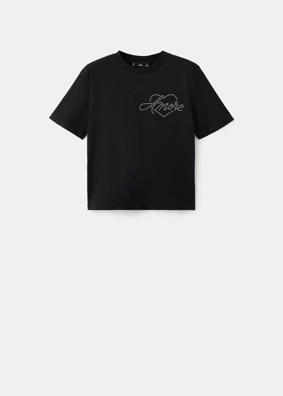 MANGO XGEM 17049115-99 MANGO WOMEN T-SHIRT SHORT SLEEVE