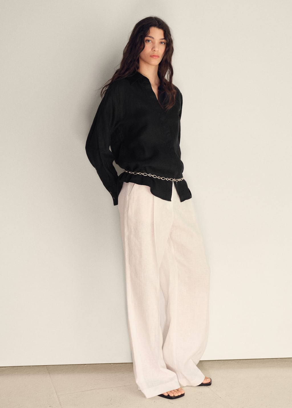 MANGO SAMARI 17051145-99 MANGO WOMEN SHIRT LONG SLEEVE