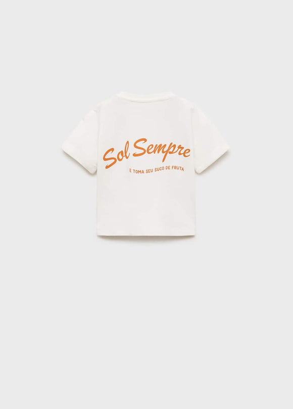MANGO SEMPRE 17051166-02 MANGO KIDS BABY GIRL T-SHIRT SHORT SLEEVE