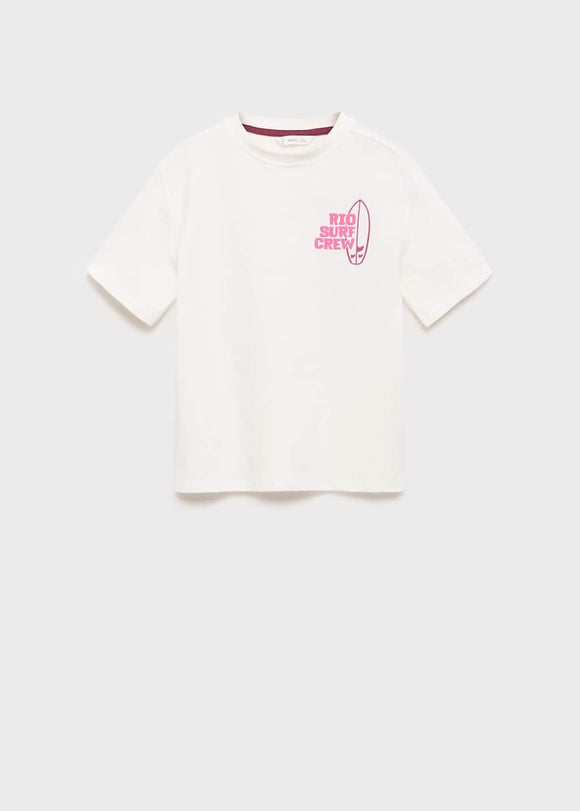 MANGO RIOCREW 17051199-02 MANGO KIDS BOY T-SHIRT SHORT SLEEVE