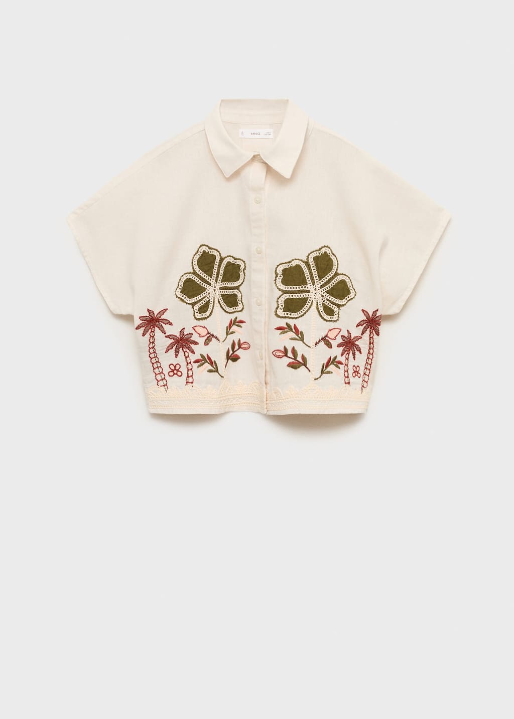 MANGO PALMEIRA 17051209-05 MANGO KIDS GIRL SHIRT SHORT SLEEVE