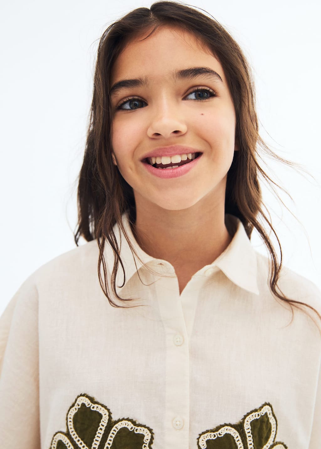 MANGO PALMEIRA 17051209-05 MANGO KIDS GIRL SHIRT SHORT SLEEVE