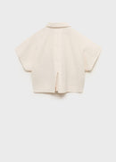 MANGO PALMEIRA 17051209-05 MANGO KIDS GIRL SHIRT SHORT SLEEVE-7