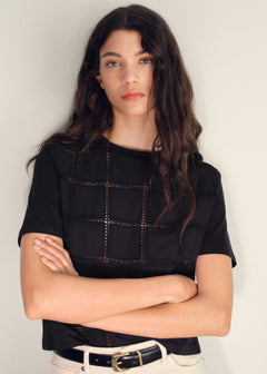 MANGO MIFFY 17051213-99 MANGO WOMEN T-SHIRT SHORT SLEEVE