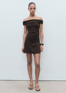 MANGO COCOA 17051261-30 MANGO WOMEN DRESS KNEE LENGTH-2