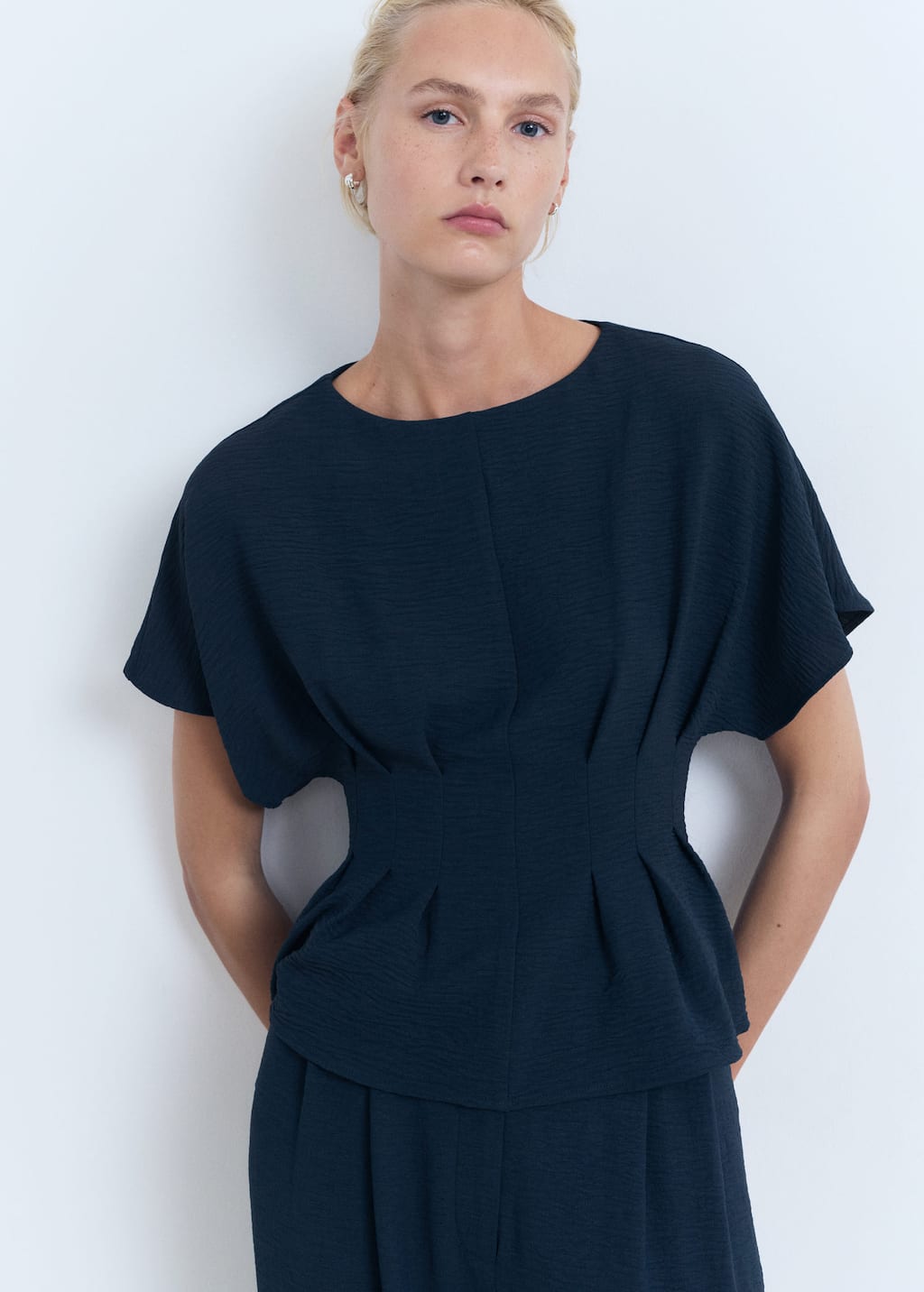 MANGO PEPLUM-A 17052536-56 MANGO WOMEN BLOUSE