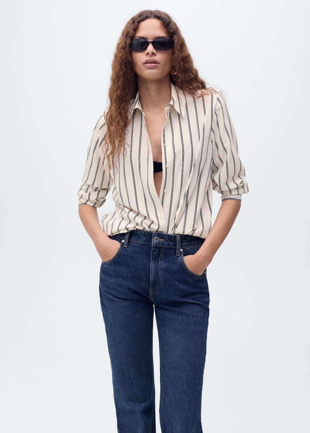 MANGO BASIC 17054079-05 MANGO WOMEN SHIRT LONG SLEEVE