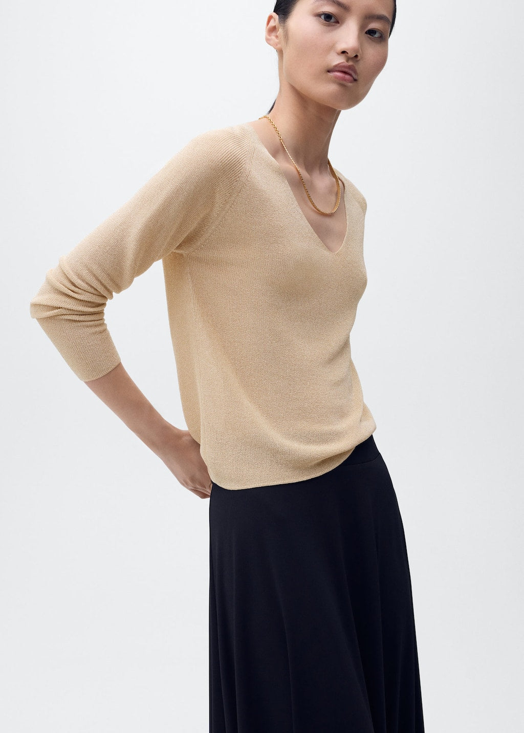 MANGO KLING 17054091-OR MANGO WOMEN SWEATER