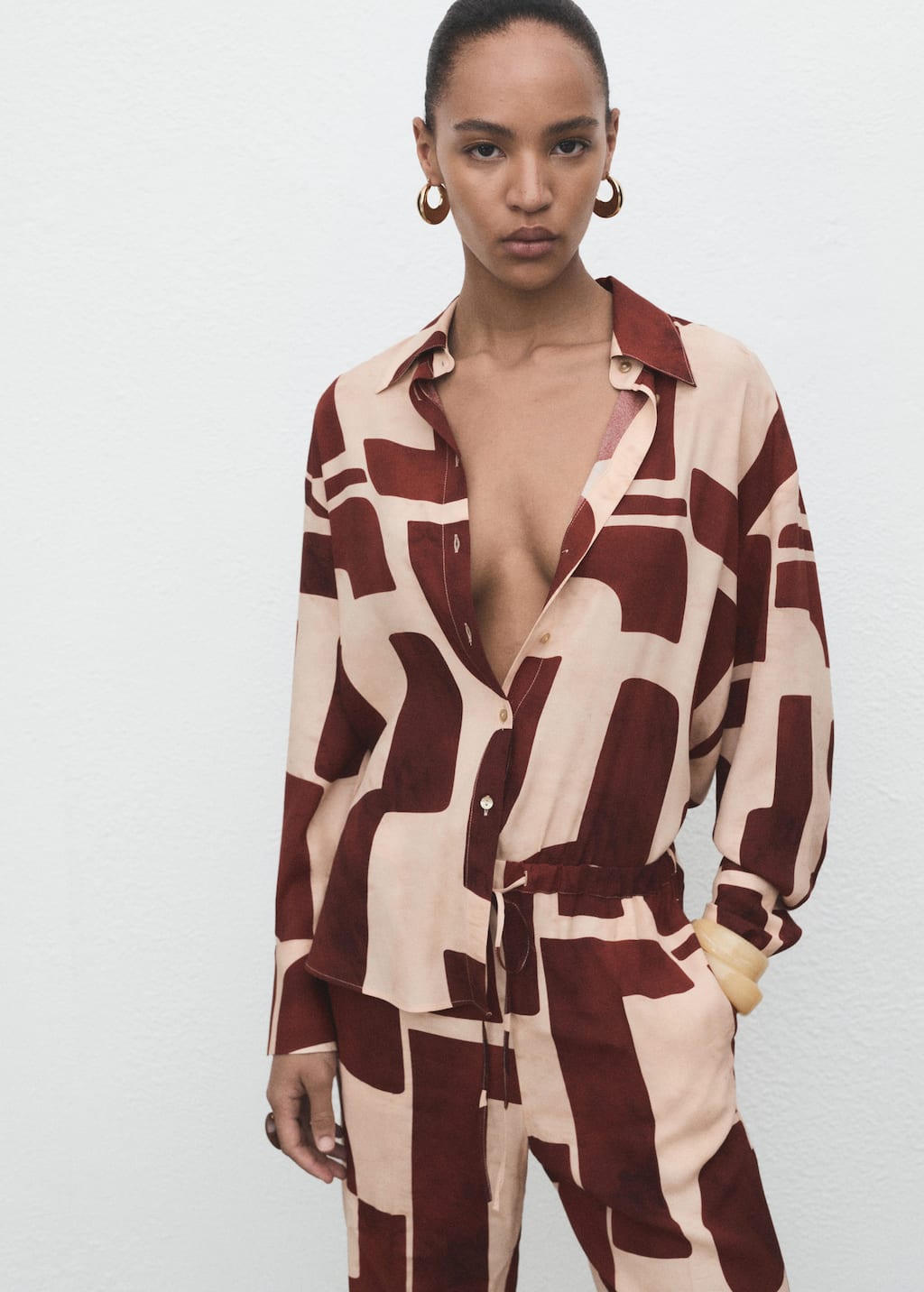 MANGO PARISI 17054144-05 MANGO WOMEN SHIRT LONG SLEEVE