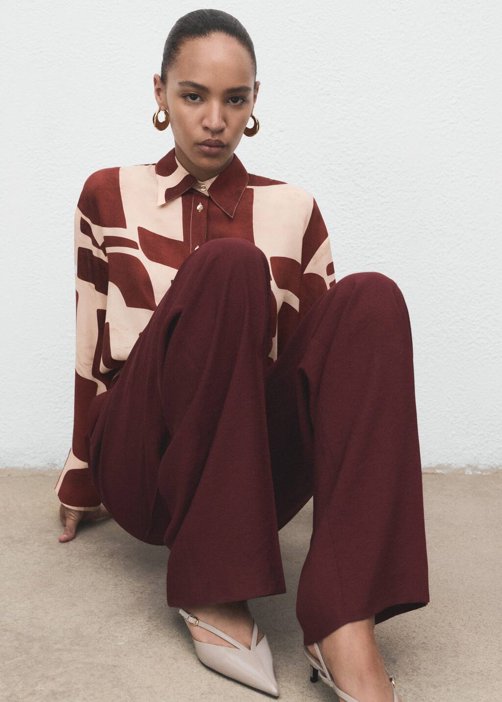 MANGO PARISI 17054144-05 MANGO WOMEN SHIRT LONG SLEEVE