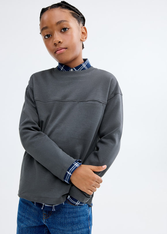 MANGO NUBASIC 17054418-95 MANGO KIDS BOY T-SHIRT LONG SLEEVE