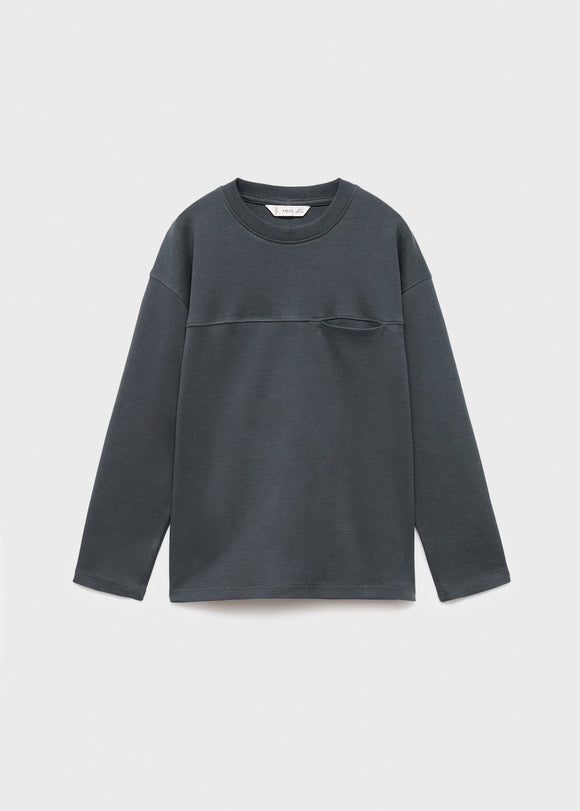 MANGO NUBASIC 17054418-95 MANGO KIDS BOY T-SHIRT LONG SLEEVE