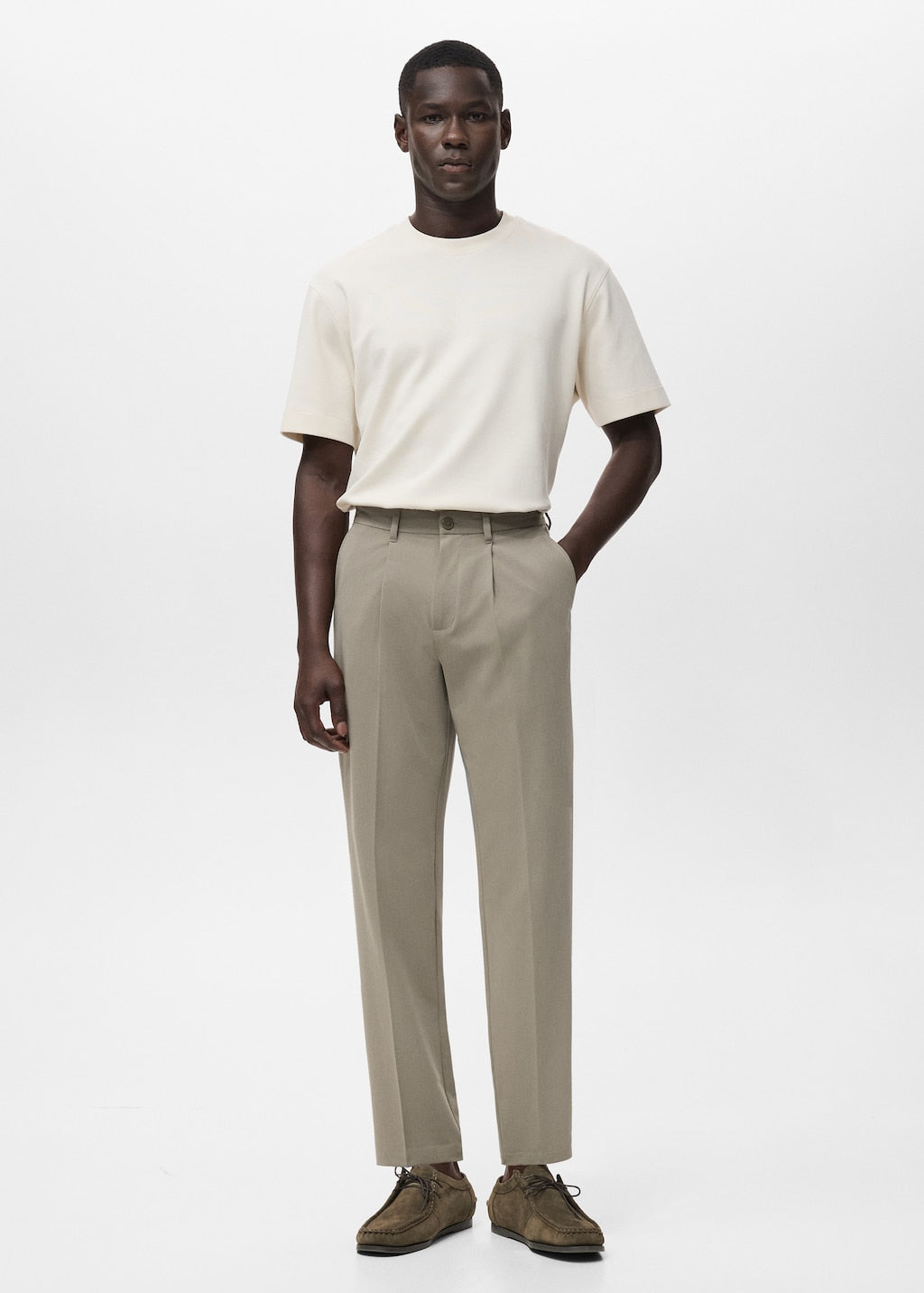 MANGO LIGHT 17055146-98 MANGO MAN TROUSERS