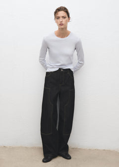 MANGO ENI 17055814-50 MANGO WOMEN T-SHIRT LONG SLEEVE