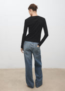 MANGO ENI 17055814-99 MANGO WOMEN T-SHIRT LONG SLEEVE-3