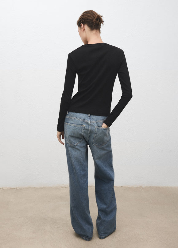 MANGO ENI 17055814-99 MANGO WOMEN T-SHIRT LONG SLEEVE