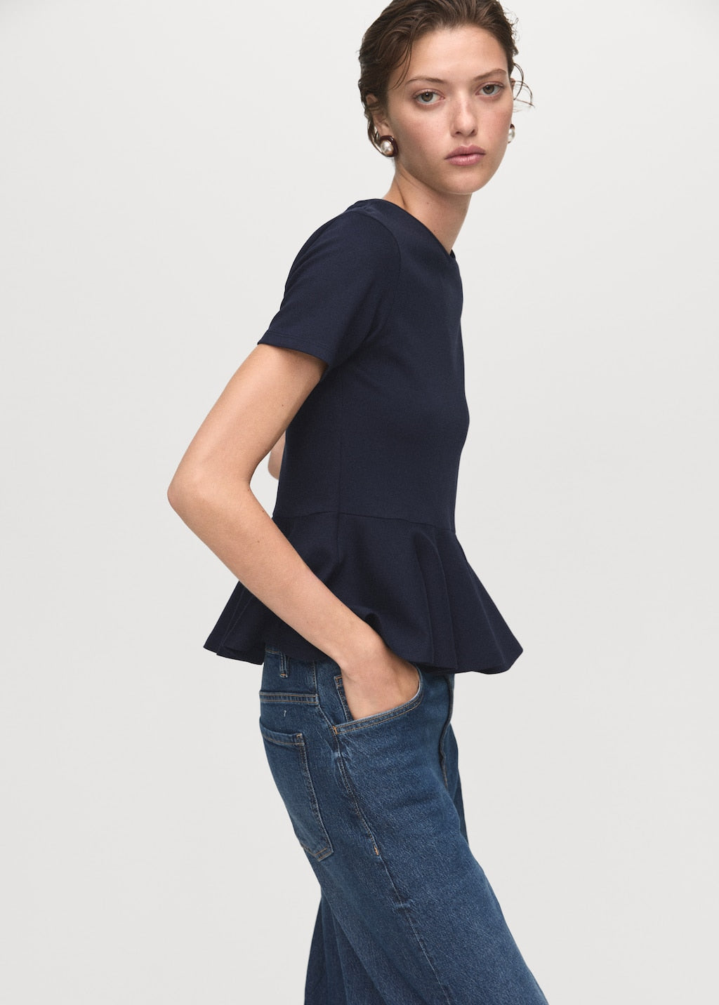 MANGO PEPLA 17055826-56 MANGO WOMEN T-SHIRT SHORT SLEEVE