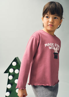 MANGO RABBIT 17056336-74 MANGO KIDS BABY GIRL T-SHIRT LONG SLEEVE