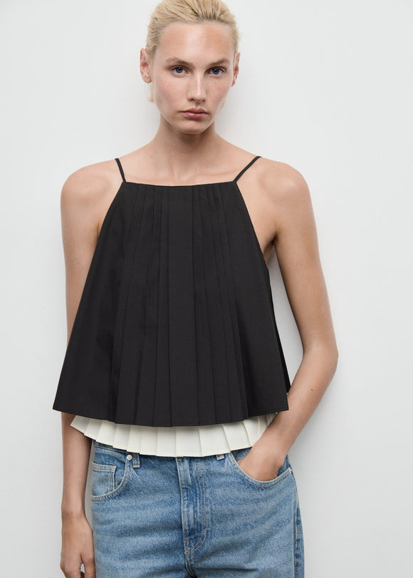 MANGO PLEAT-W 17056730-99 MANGO WOMEN TOP
