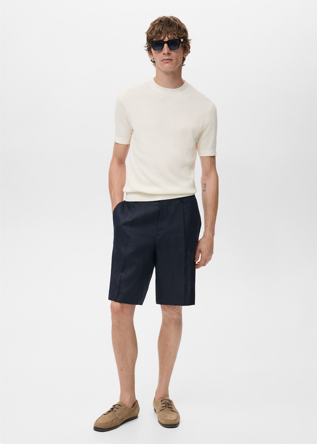 MANGO FLEWH-H 17057762-02 MANGO MAN T-SHIRT SHORT SLEEVE