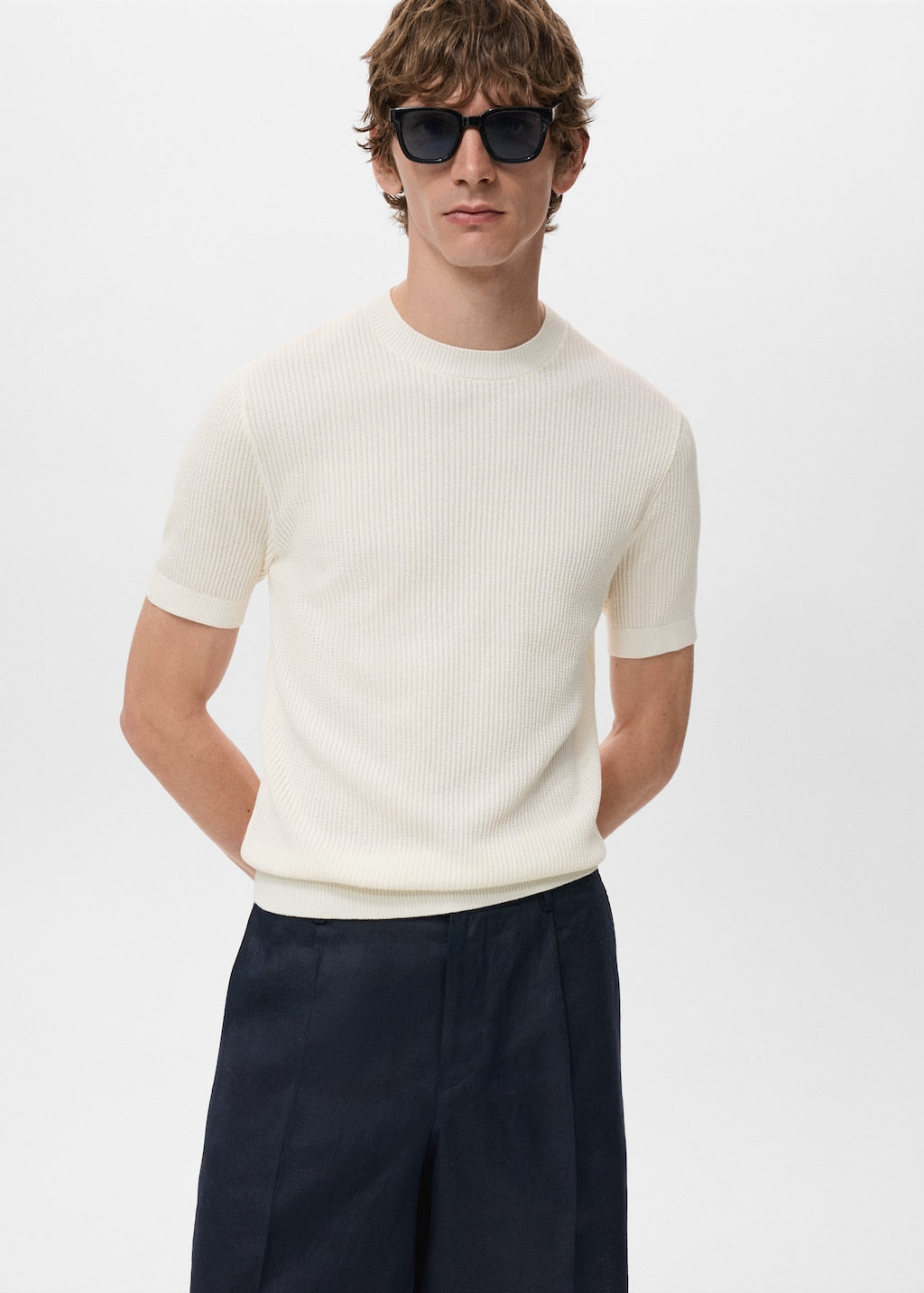 MANGO FLEWH-H 17057762-02 MANGO MAN T-SHIRT SHORT SLEEVE