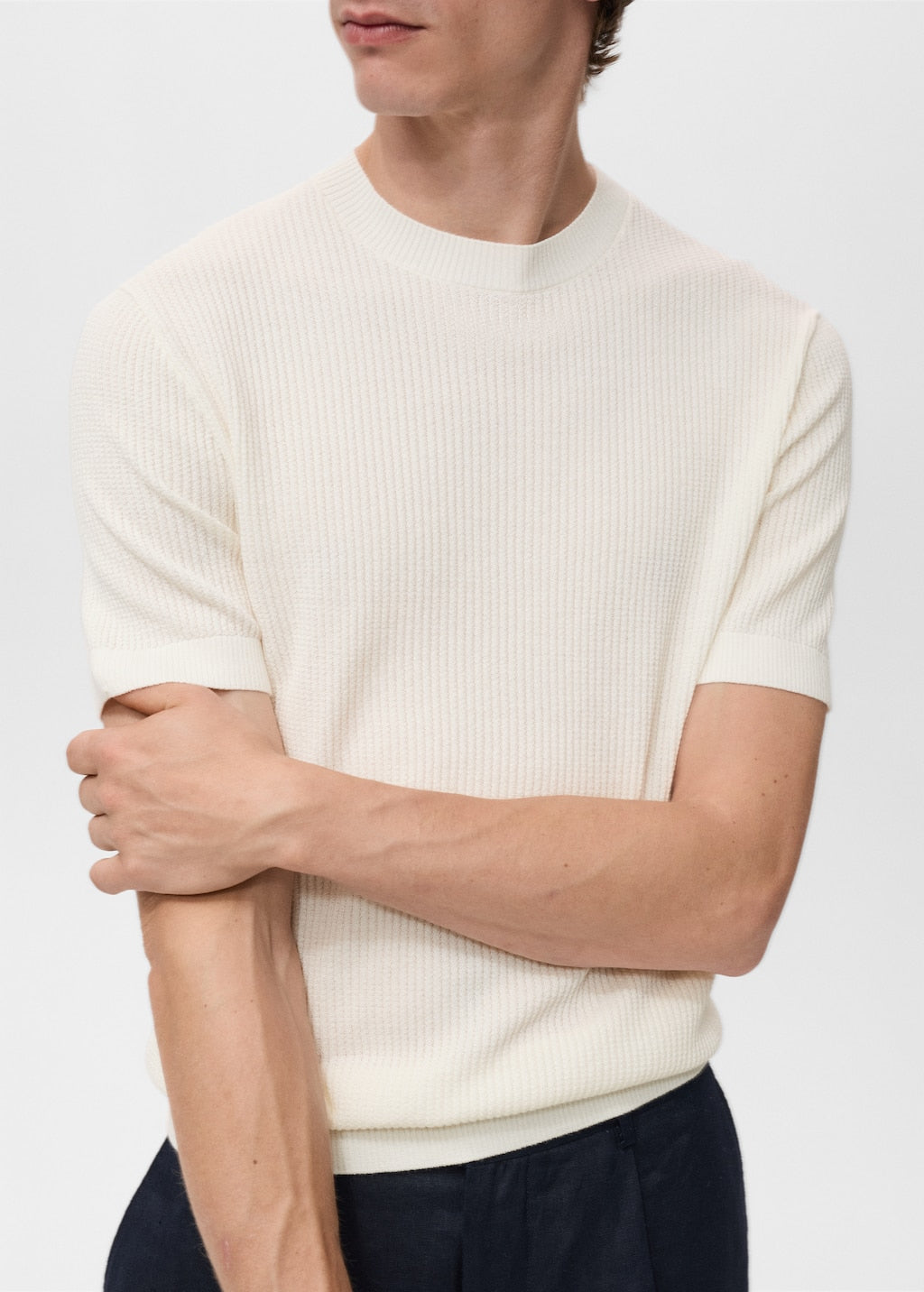 MANGO FLEWH-H 17057762-02 MANGO MAN T-SHIRT SHORT SLEEVE