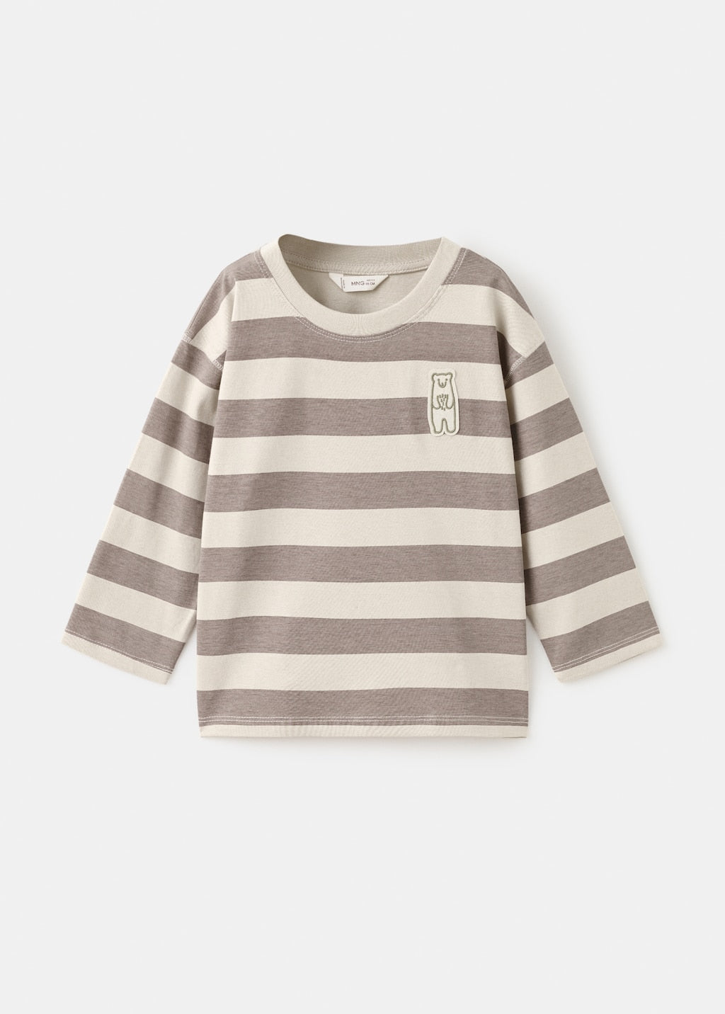 MANGO BEARSTRI 17057895-35 MANGO KIDS BABY BOY T-SHIRT LONG SLEEVE