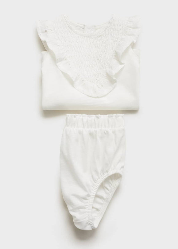 MANGO BEHOVIA 17061132-02 MANGO KIDS NEW BORN BABY DRESS