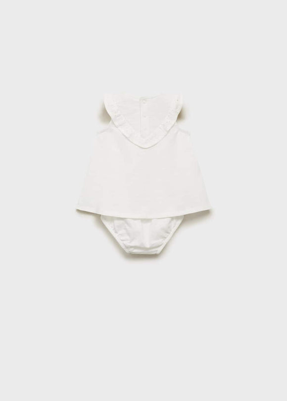 MANGO BEHOVIA 17061132-02 MANGO KIDS NEW BORN BABY DRESS